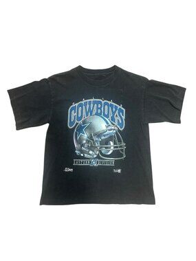 Vintage 90s NFL Dallas Cowboys T-Shirt Men’s L Big Graphic Single Stitch